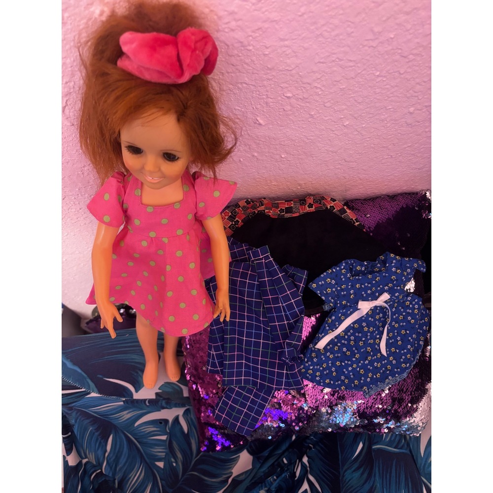 Handmade Chrissy Doll Clothes Lot Vintage Style Dresses Pant Suit 4pc Set
